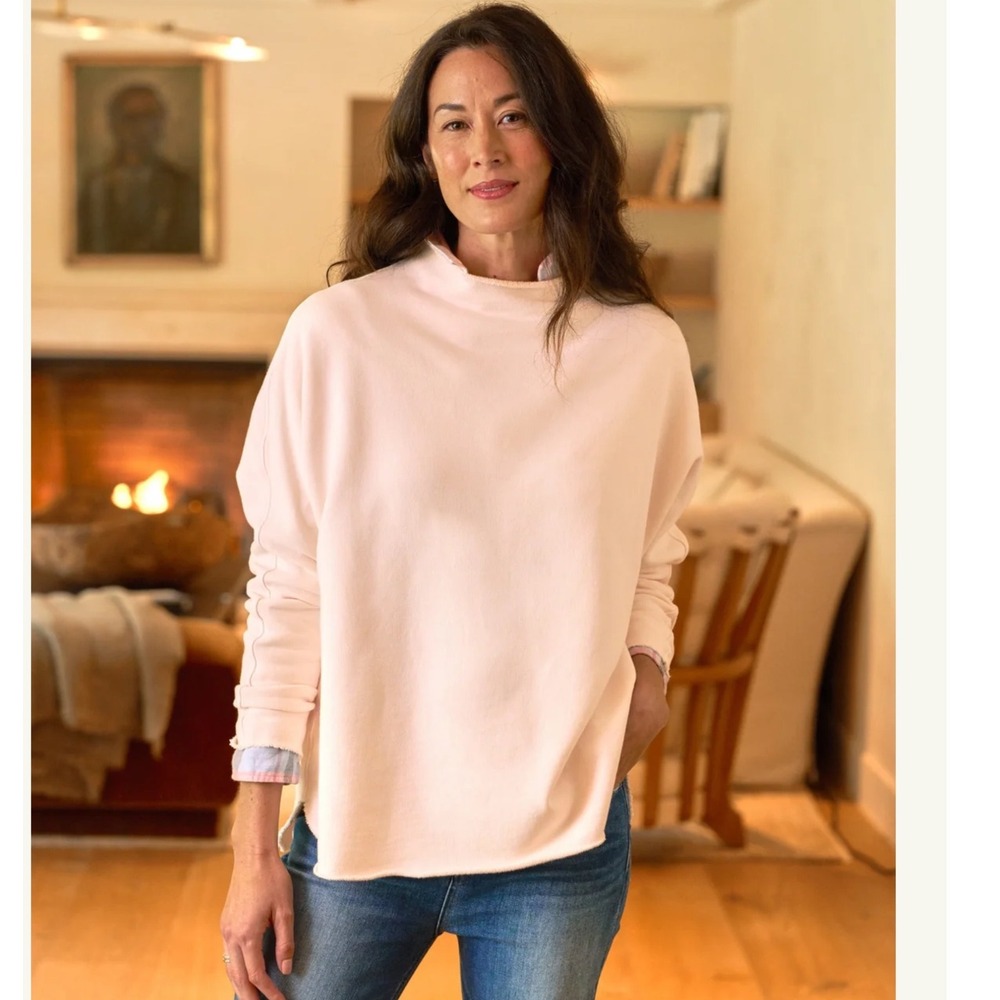 Frank & Eileen Effie Caplet Triple Fleece Petal Pink Size Small